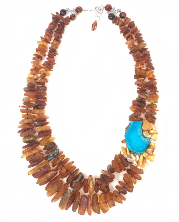 collana collezione Stone ambra naturale